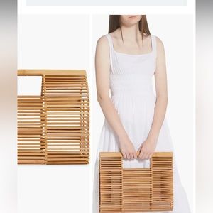 Cult Gaia Evie Bamboo Top Handle Bag